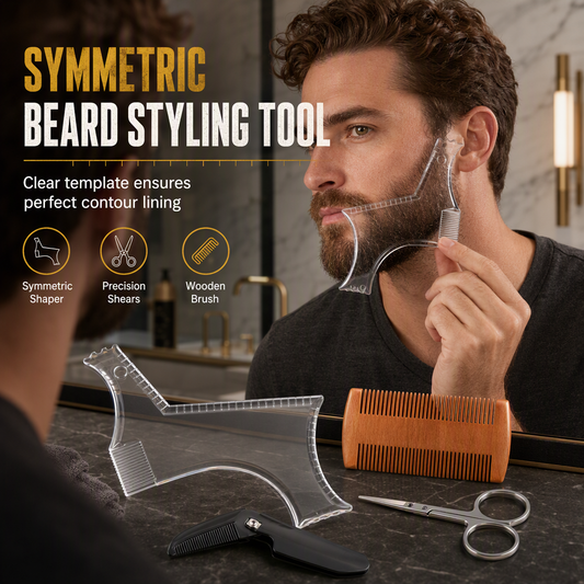 🪒Gebruiksvriendelijk sjabloon voor het in vorm brengen van uw baard🧔