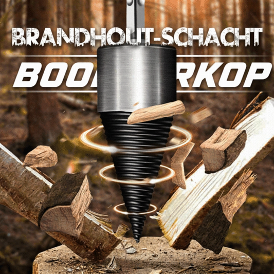 🪓🔩 Elektrische Boom Houtsplijter – Gemaakt van Hoge Koolstofstaal, Draagbaar & Snel Splijtbaar – Verander Uw Boor in een Log Splitter