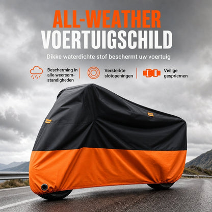 Waterdichte motorhoes met vergrendelingsgaten