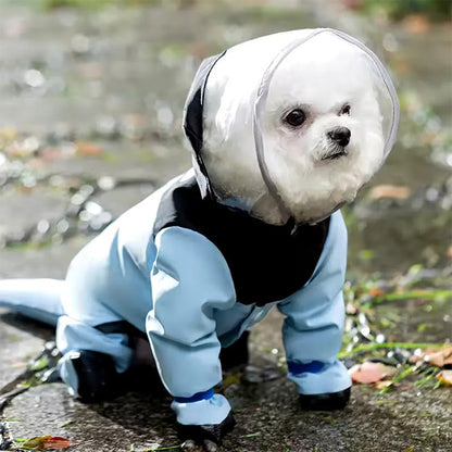 🔥🐾 Schattige Volledig Bedekkende Huisdieren Regenjas met Kap – Waterdicht, Winddicht & Volledige Bescherming, Houd Je Huisdier Droog Tijdens Regenachtige Wandelingen ✨