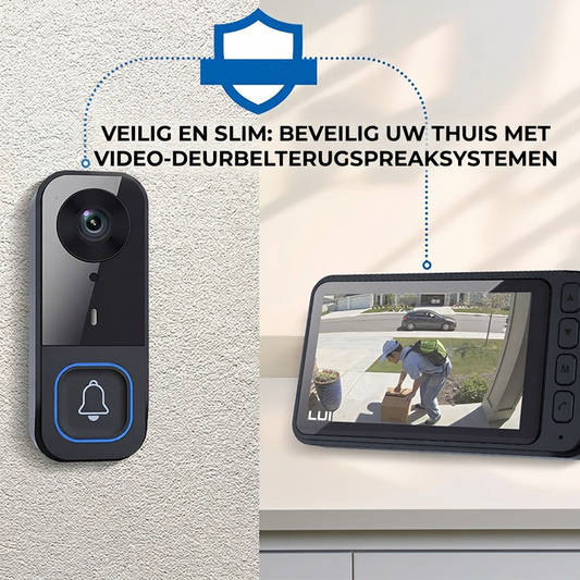 📹 Bespaar 50%! 🔔 Draadloze videodeurbel – Met schermmonitor, eenvoudige installatie & helder zicht (geheugenkaart niet inbegrepen)✨