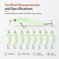 ⏳ Tijdelijke aanbieding⏳🌙 Luminous Minnow hardaas – 7 cm, perfect voor het nachtvissen ✨