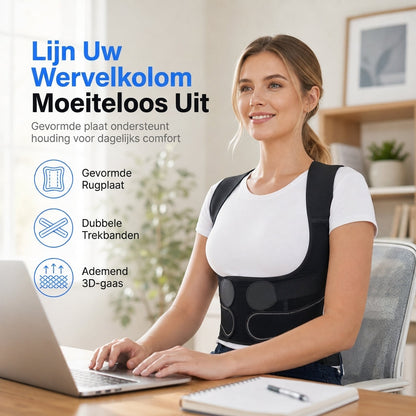 🎉 Onze wekelijkse specials - NU 60% KORTING 🎅 Kerstcadeau ✨ Verstelbare rugcorrectieband voor volwassenen 🧍