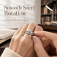 ✨Zilveren titanium stalen spinnerring met de gravure ‘God Is Within Her She Will Not Fall’