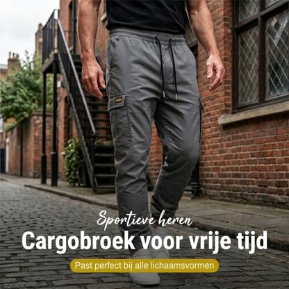Heren Casual Cargobroek met Trekkoord