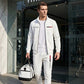 Casual Herenset met Bedrukte Jas met Rits en Broek